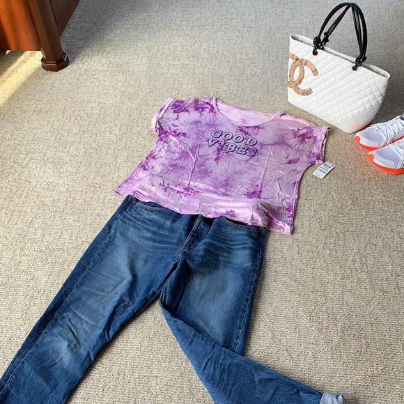 Style & Co Good Vibes Tee - Picture 1 of 13